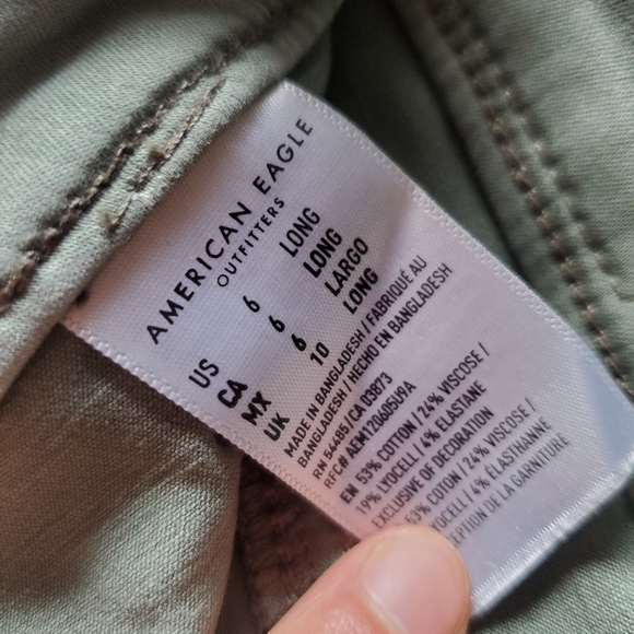 Green Army Style Pants - Picture 4 of 4